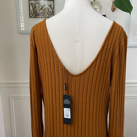 NWT Fashion Nova For The Thrill Of It Midid Dress Rust 2X - Picture 5 of 9